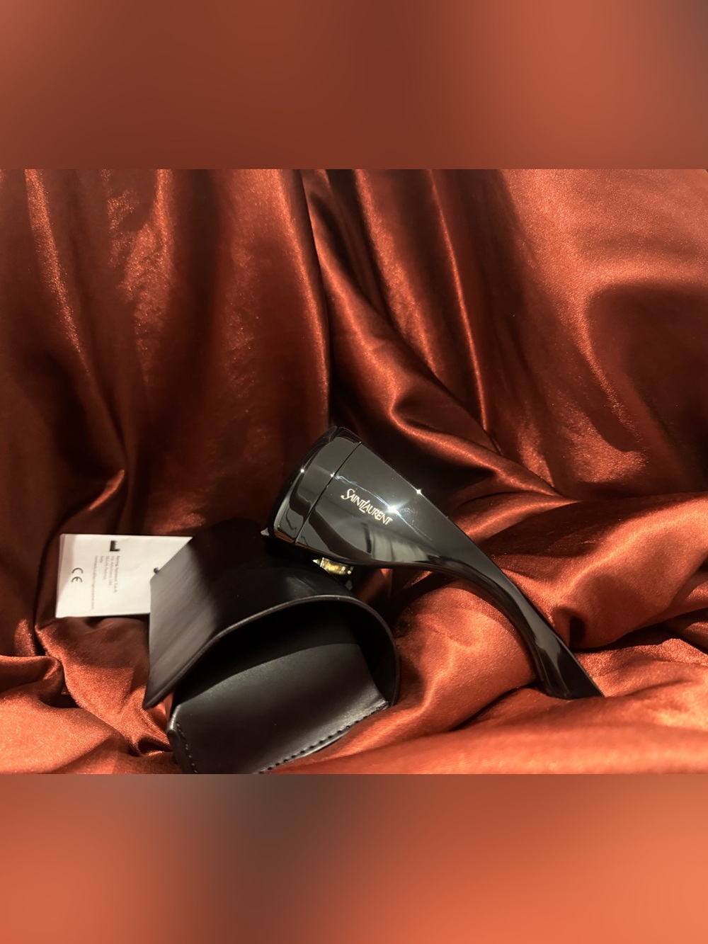 Oversized Black Shield Sunglasses - Picture 3 of 9